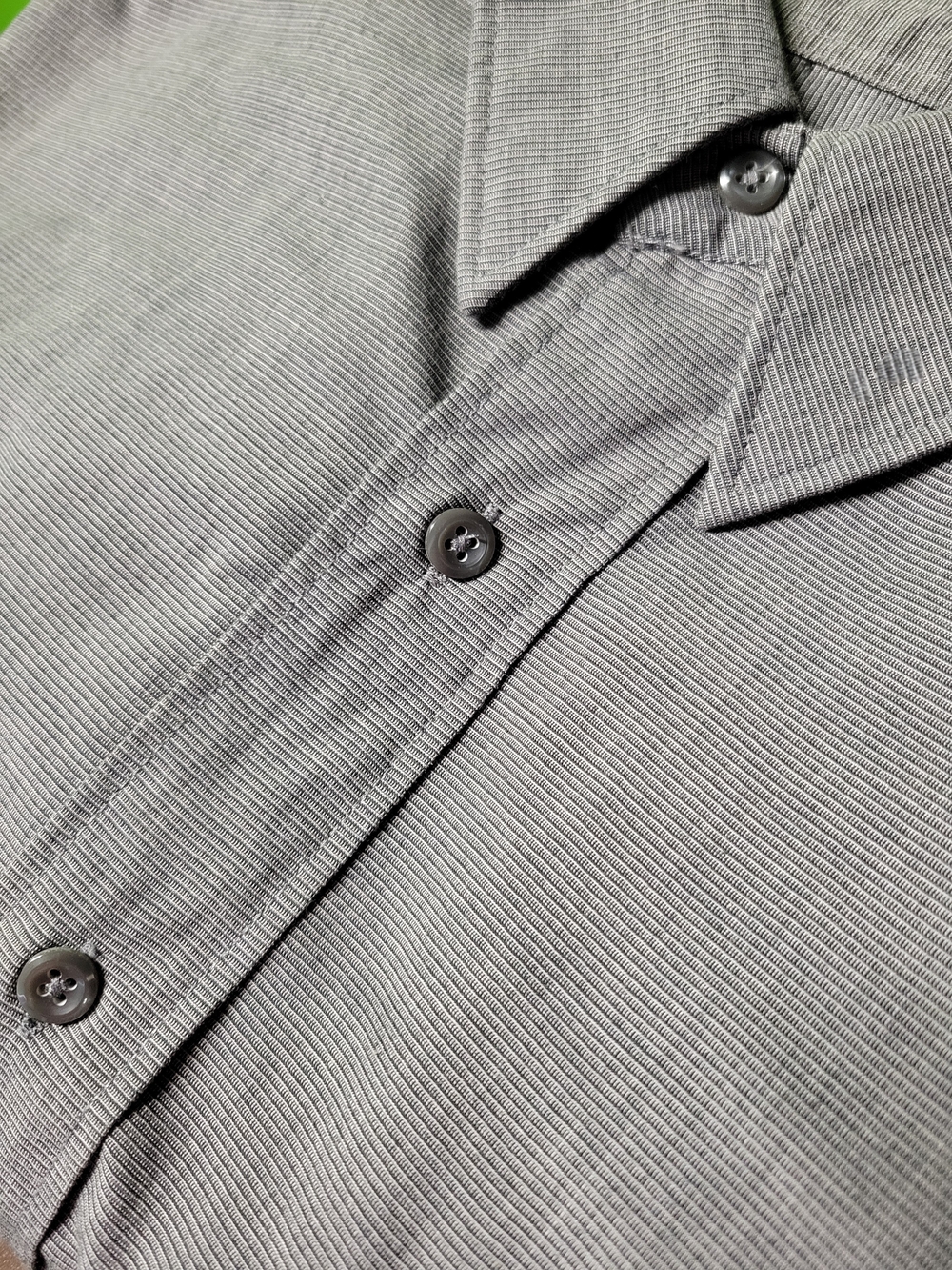 Puritan Gray Men's Long-Sleeve Button-Up Shirt